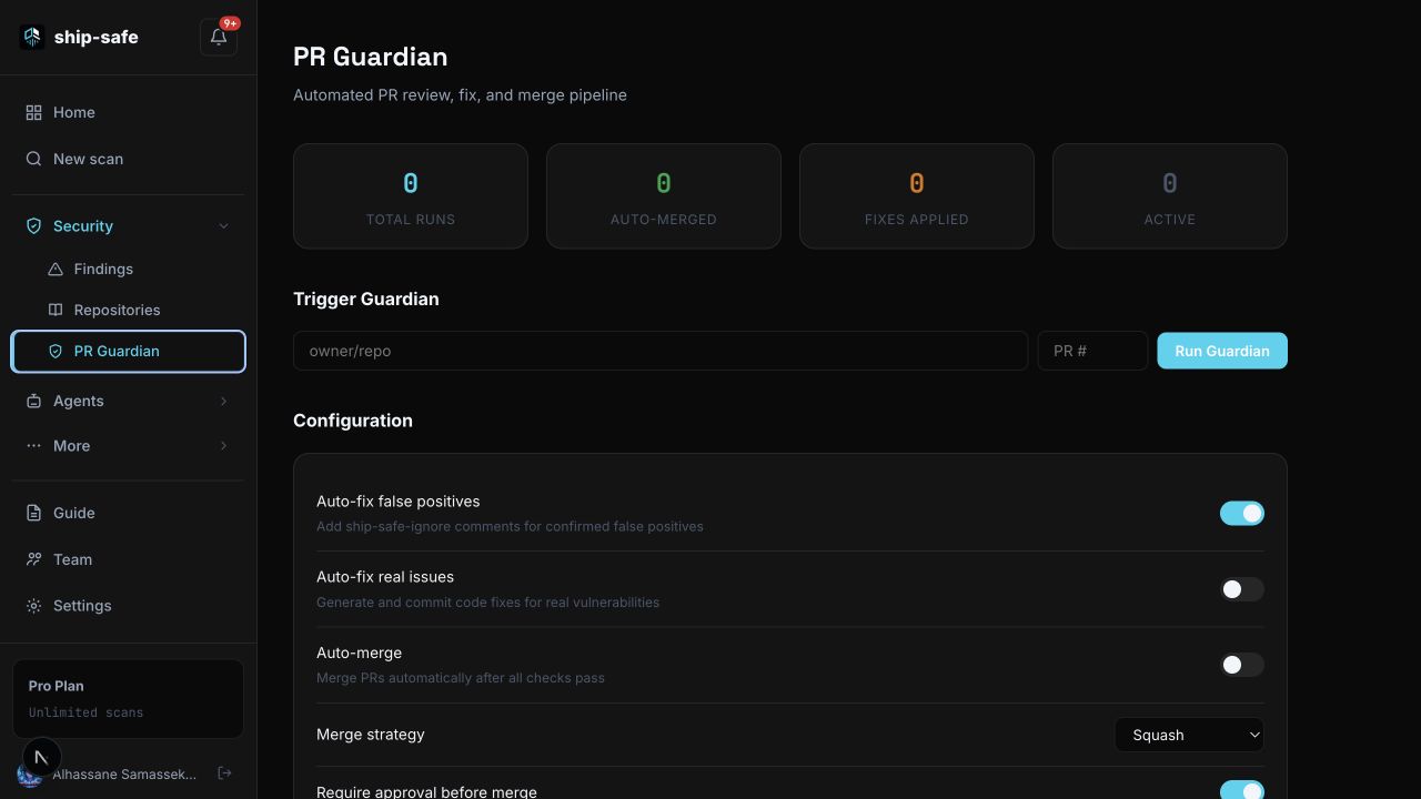 What should a secure GitHub Actions workflow for AI-generated code include?